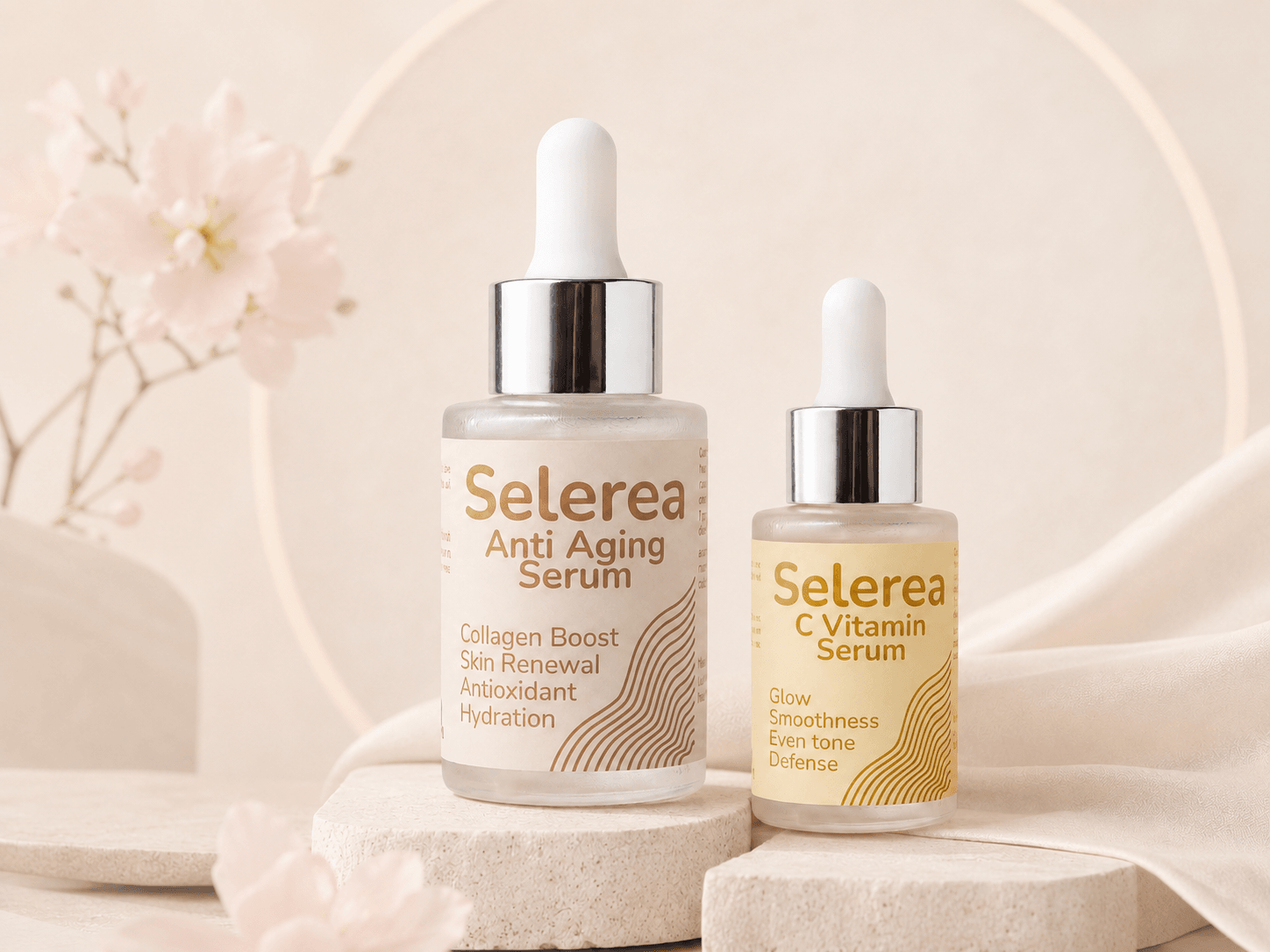 Selerea Glow Starter Kit Anti Aging Szérummal és C-vitamin Szérummal